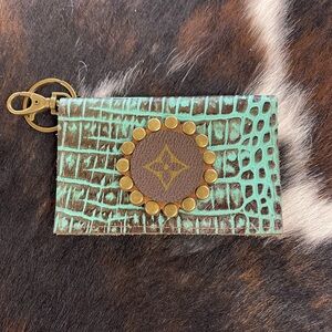 Stylish Crocodile Pattern Keychain Wallet